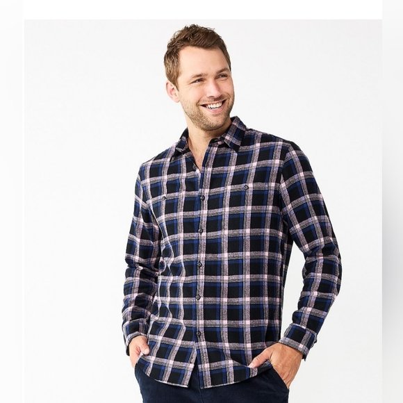 Sonoma Shirts Mens Flannel Button Down Shirt Goods For Life Poshmark